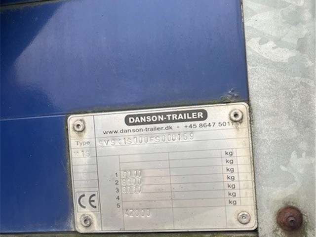 Danson Trailer Curtainsider + Sliding Roof