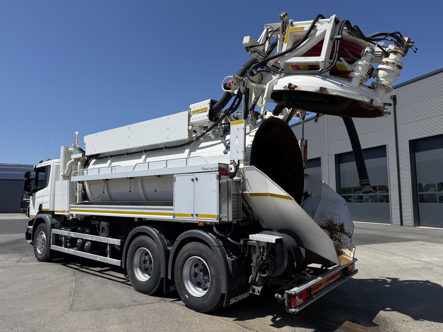 Scania P360 6x4 Hvidtved Larsen Flexline 312 Euro 6