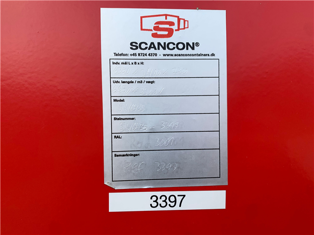 Scancon SH6435 35m3 6400 mm