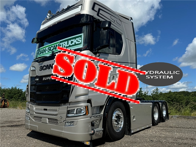 Scania S580 6x2 3150mm hydr. plysset