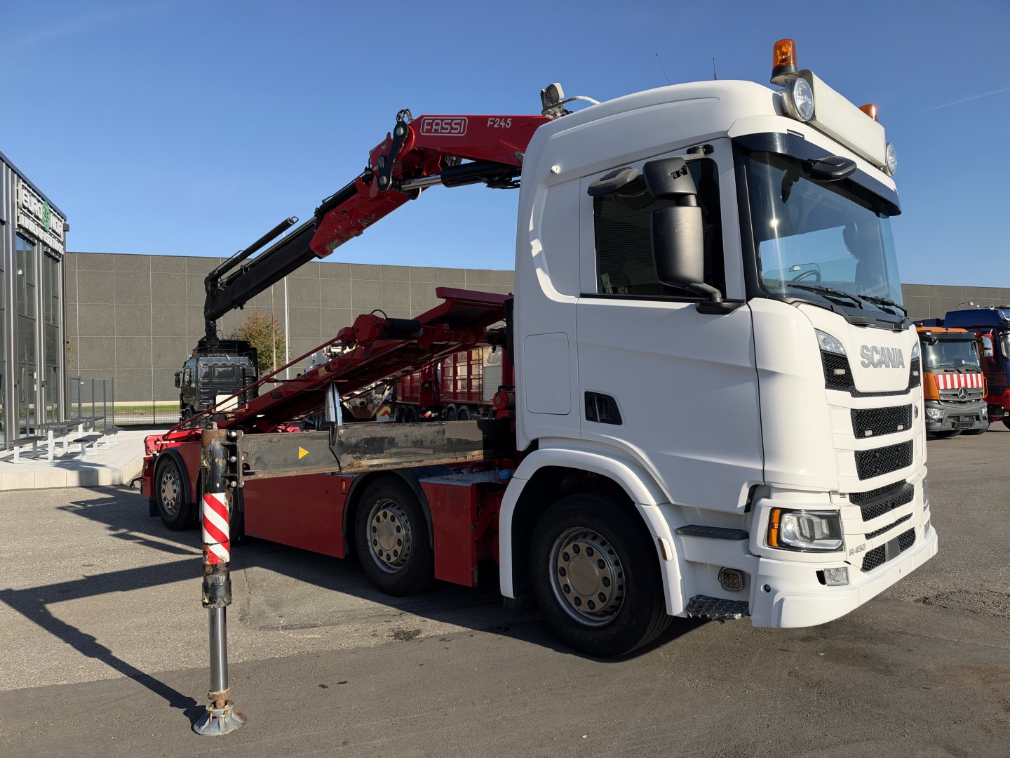 Scania R450 NGS 8x2*6 Fassi F245A 5 udskud wirehejs