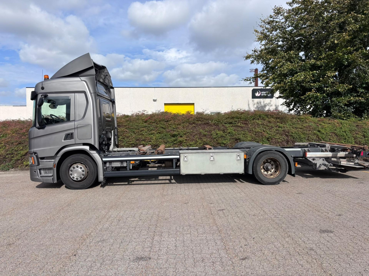 Scania P 360 B4x2NB - BDF swap body chassis with fold-awa