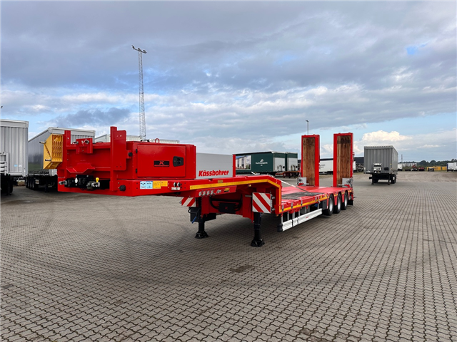 Kässbohrer SLH-3, Udtrækkelig, Tvangsstyrring Maskintrailer