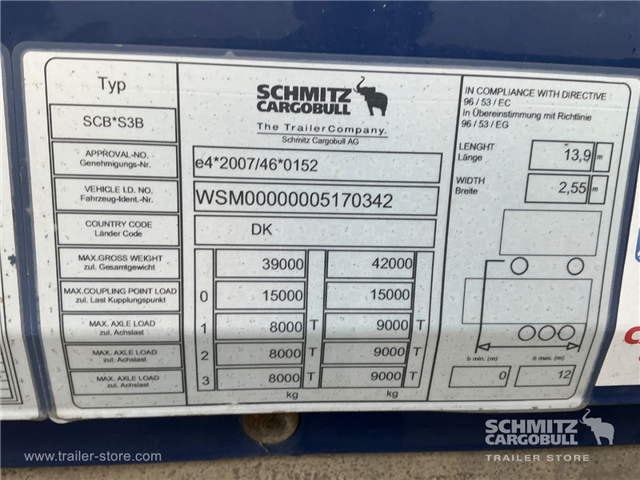 Schmitz Semi Dryfreight Standard Lift