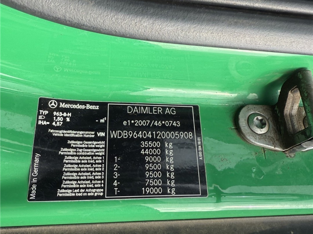 Mercedes Actros 3258 RHD 8x4-4 Wiedemann Super 1000 Recycler