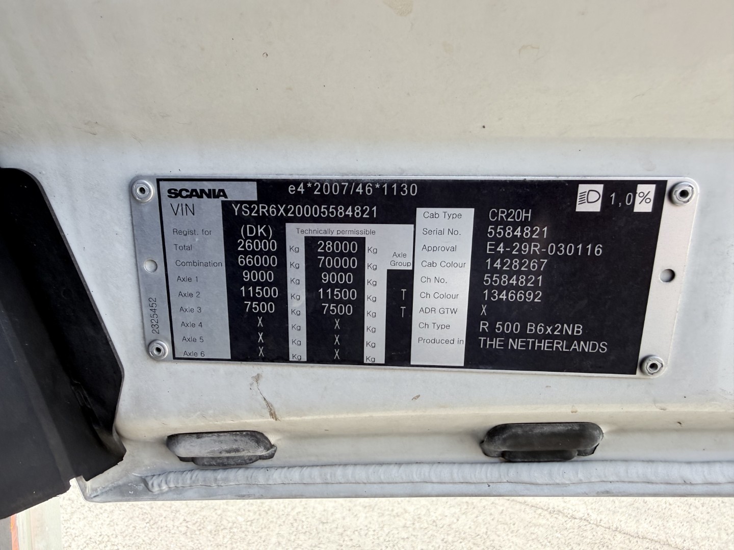 Scania R500 NGS CR20H 6x2 26 m3 Silo - Kompressor - Retarder