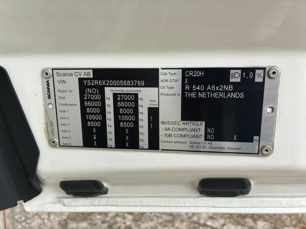 Scania R 540 A6x2NB