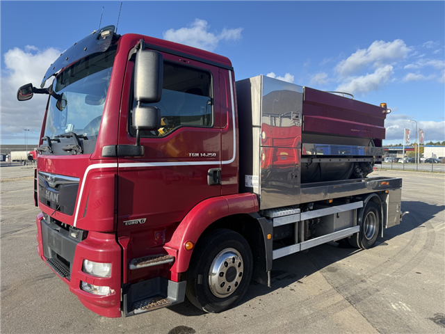 MAN TGM 14.250 VM-Tarm 4.000 l. Rustfri PED Slamsuger Euro 6