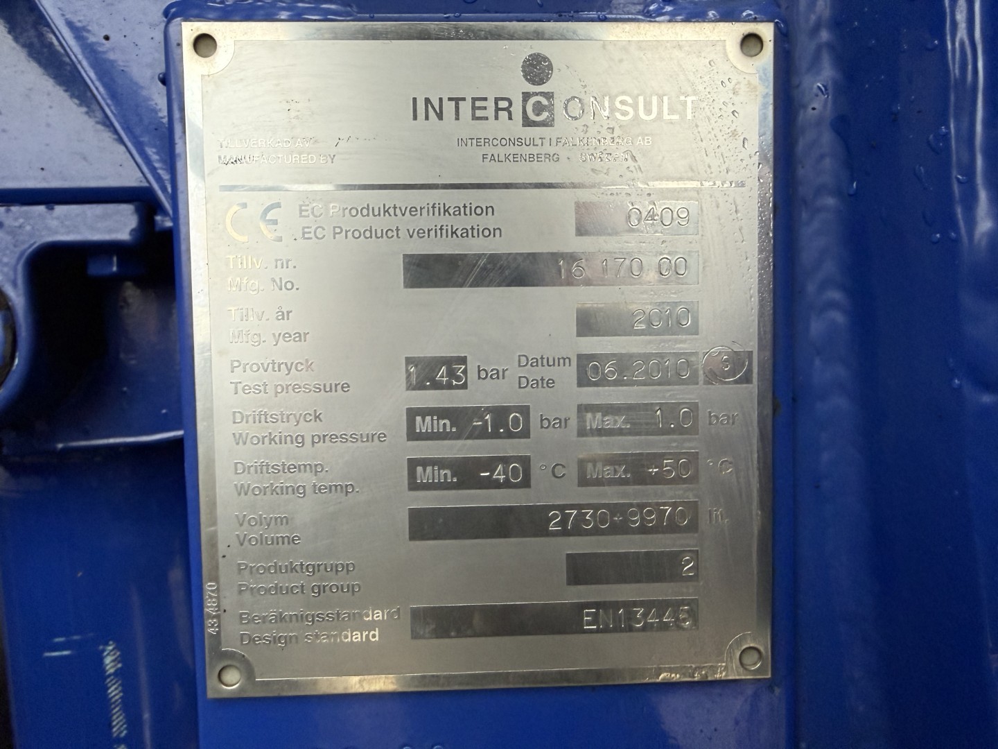 Volvo FM420 6x2*4 Interconsult 12.700 l. Rustfri stål