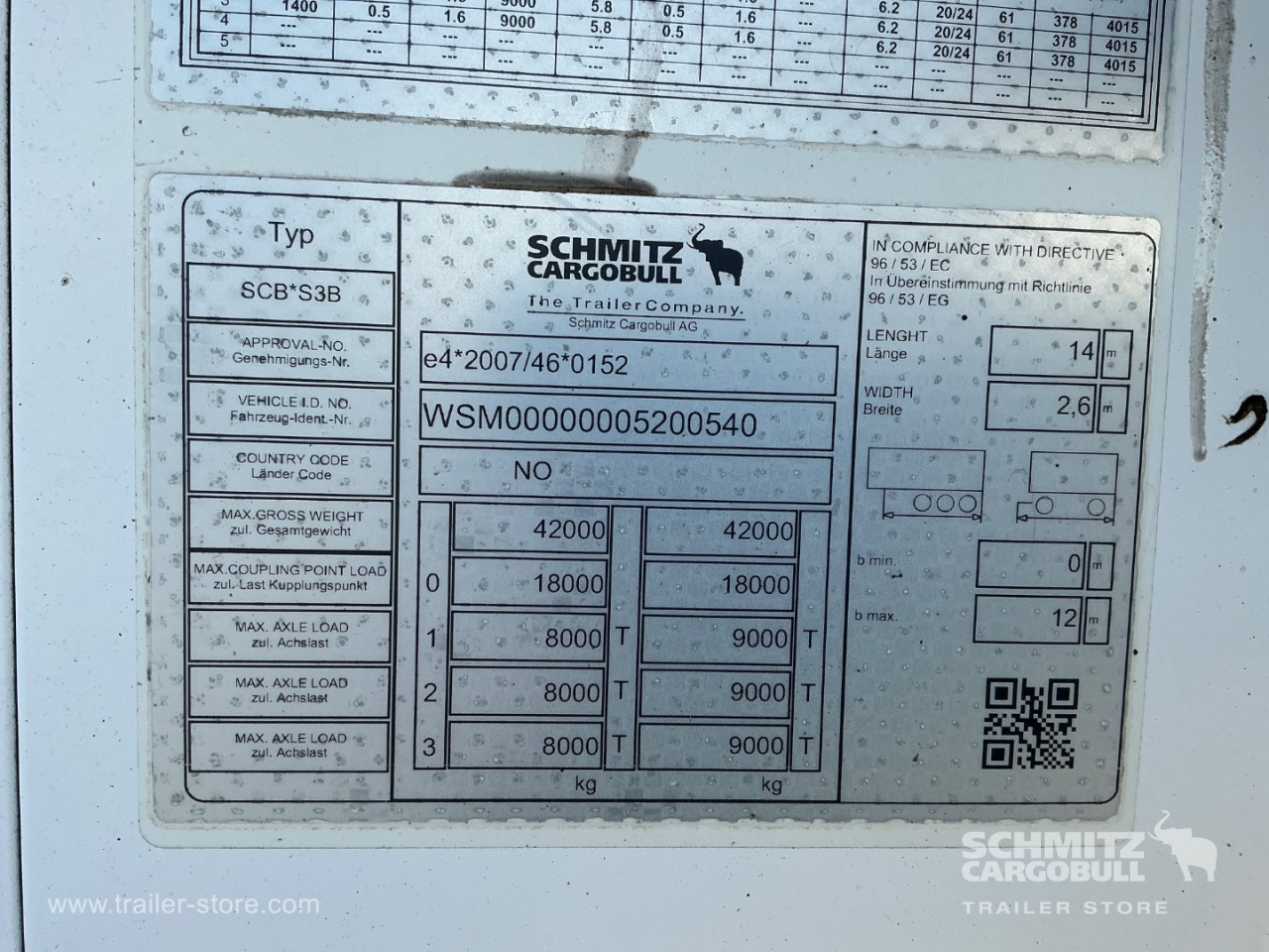 Schmitz Semi Reefer Standard Dobbeltdækk