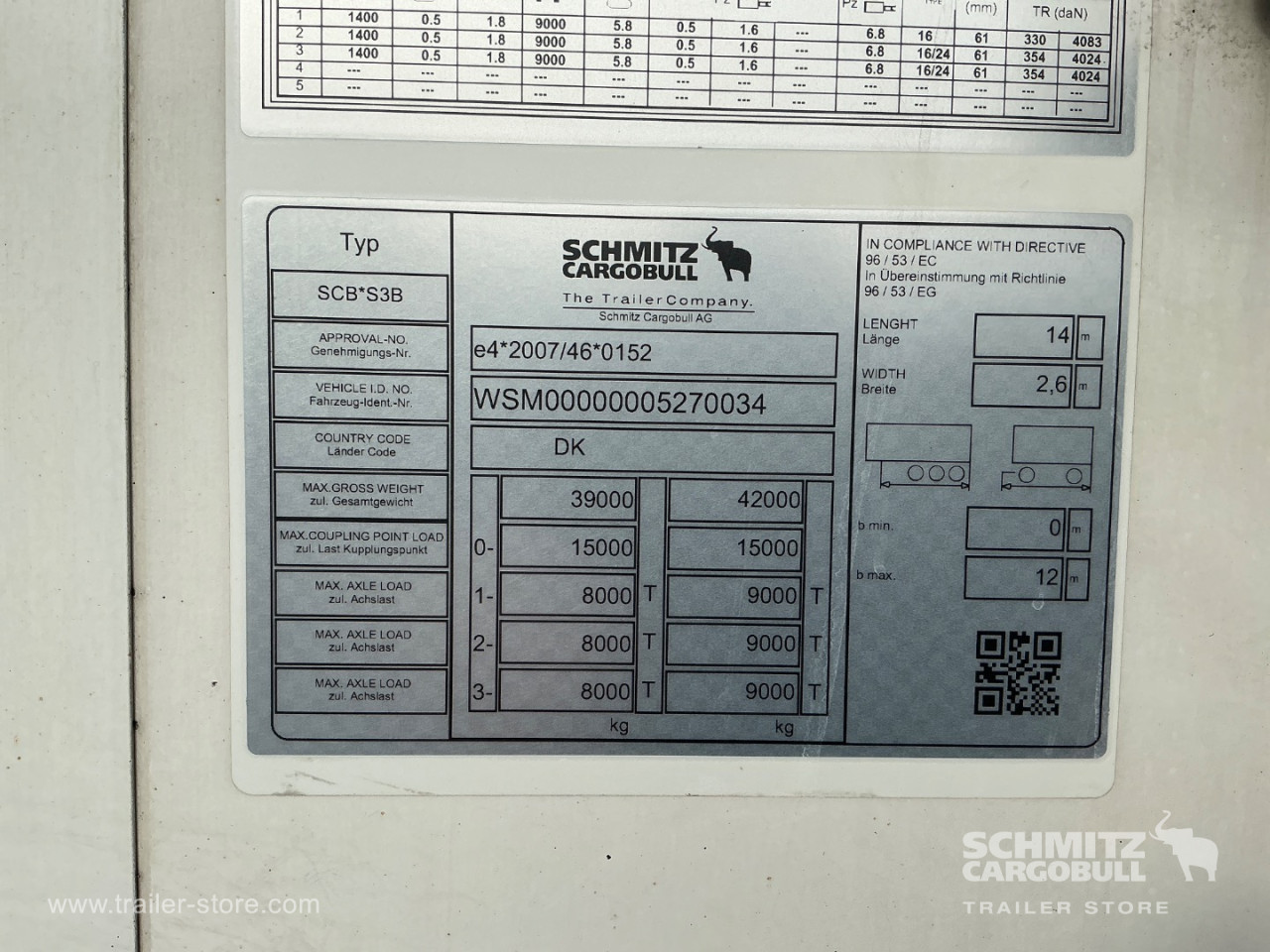 Schmitz Semi Reefer Standard Dobbeltdækk