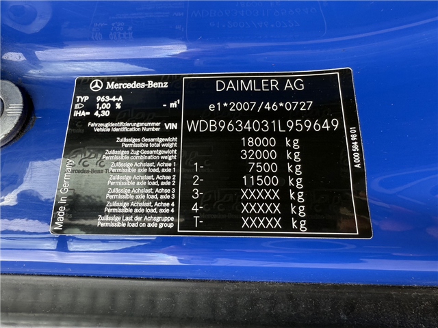 Mercedes Actros 1832 4x2 Euro 6