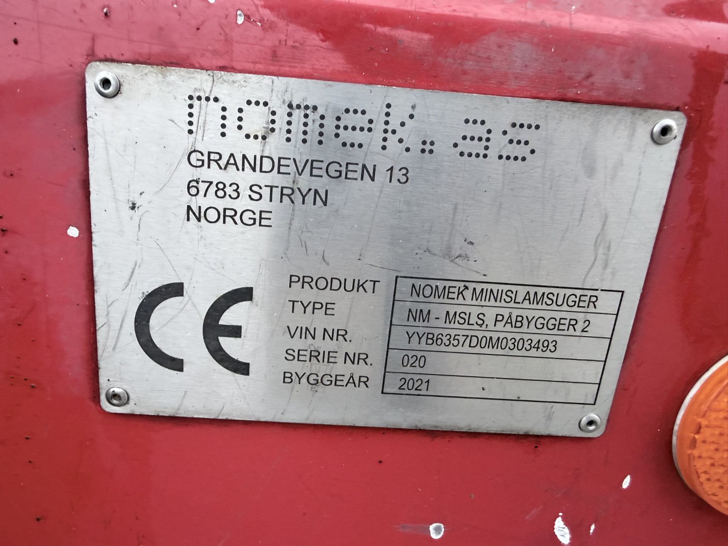 Diverse Tysse Nomek Minislamsuger / 1500 L Rustfri tank Trailer