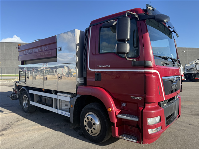 MAN TGM 14.250 4x2 VM-Tarm 5.600 l. Rustfri stål PED Kombi / Euro 6