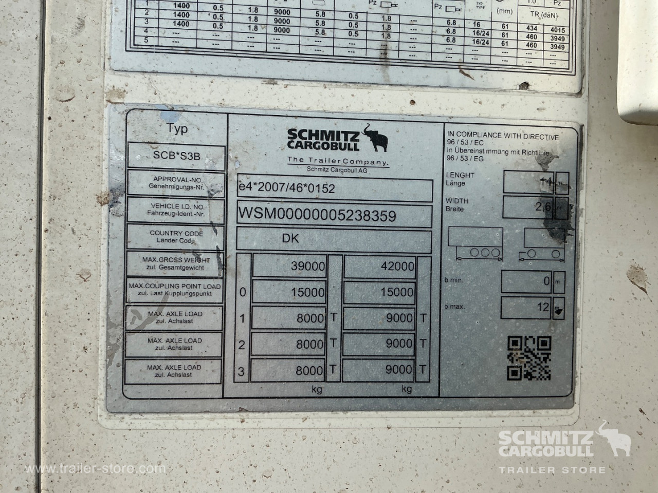 Schmitz Auflieger Tiefkühlkoffer Multitemp Dobbeltdækk
