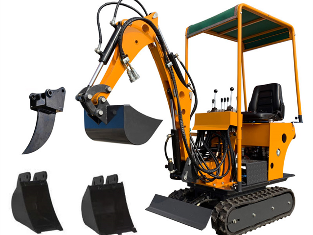 - 700 kg Minigraver med drejelig arm