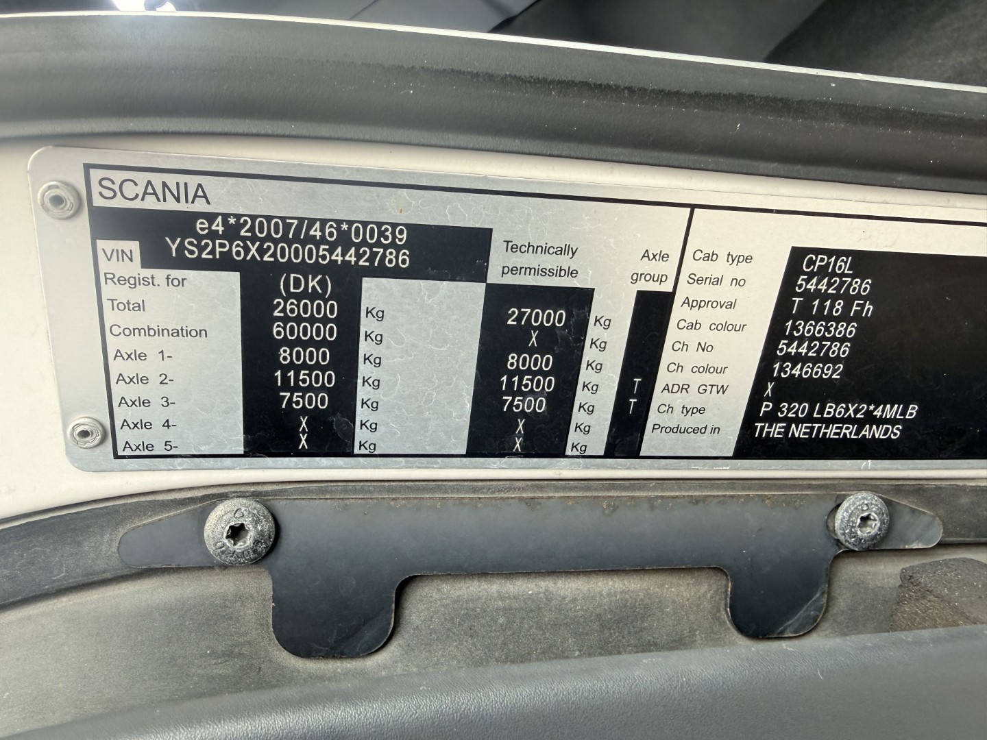 Scania P320 6x2*4 Carrier Supra 1250 Mt 9.50 m. kasse