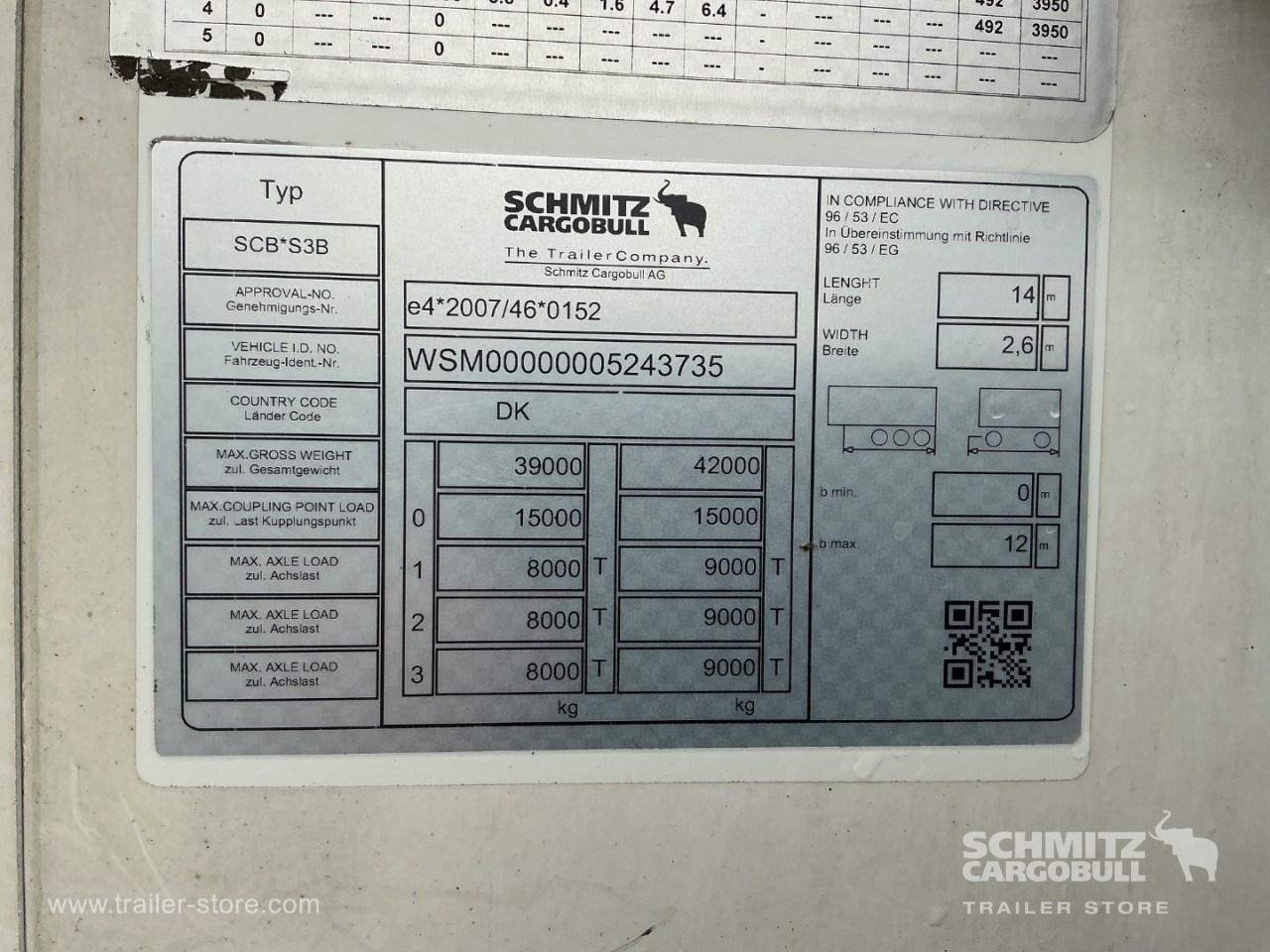 Schmitz Semi Reefer Meat hanging system