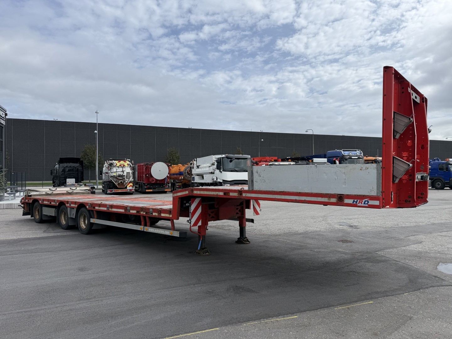 HRD 3 akslet Nedbygget 6,5 m. udtrækstrailer