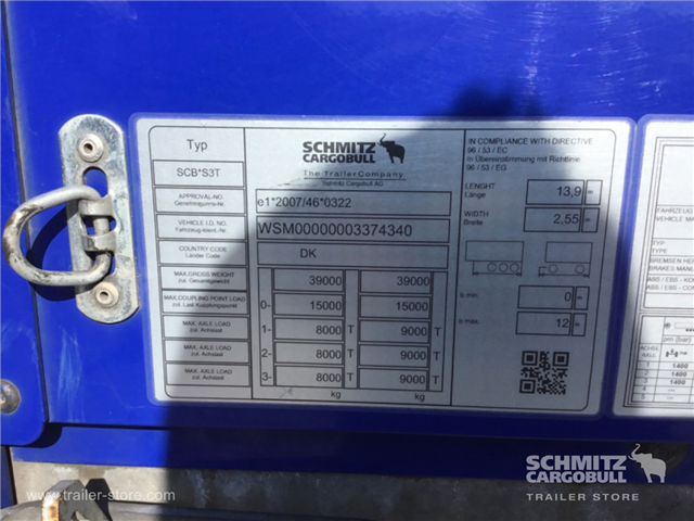 Schmitz Semi Curtainsider Standard , Foldedør højre