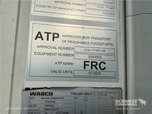 Schmitz Semi Reefer Meat hanging system