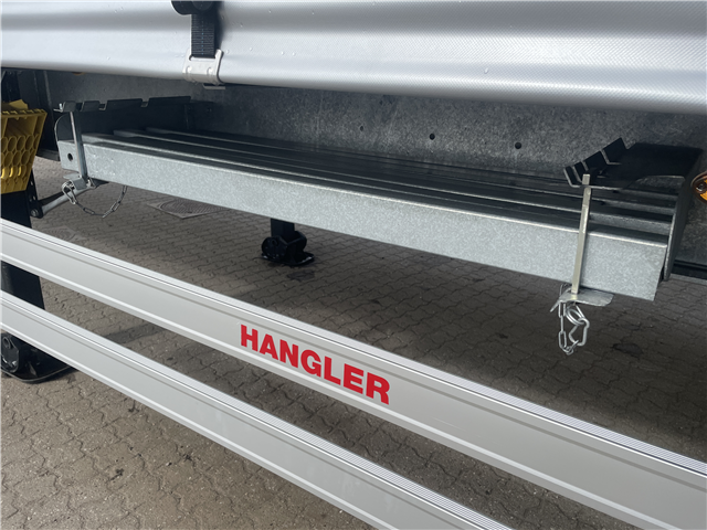 Hangler 3-aks gardintrailer folde--slædelift + hævetag