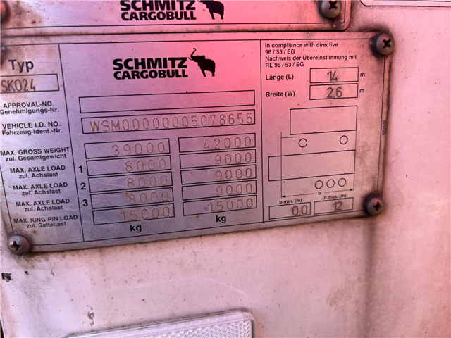 Schmitz SKO 24 Carrier Maxima 1300