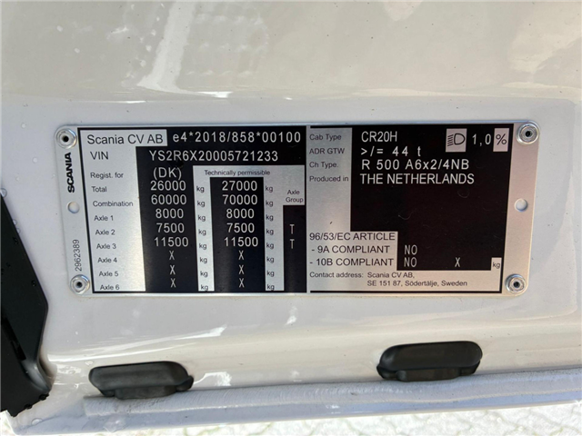 Scania R 500 A6x2/4NB