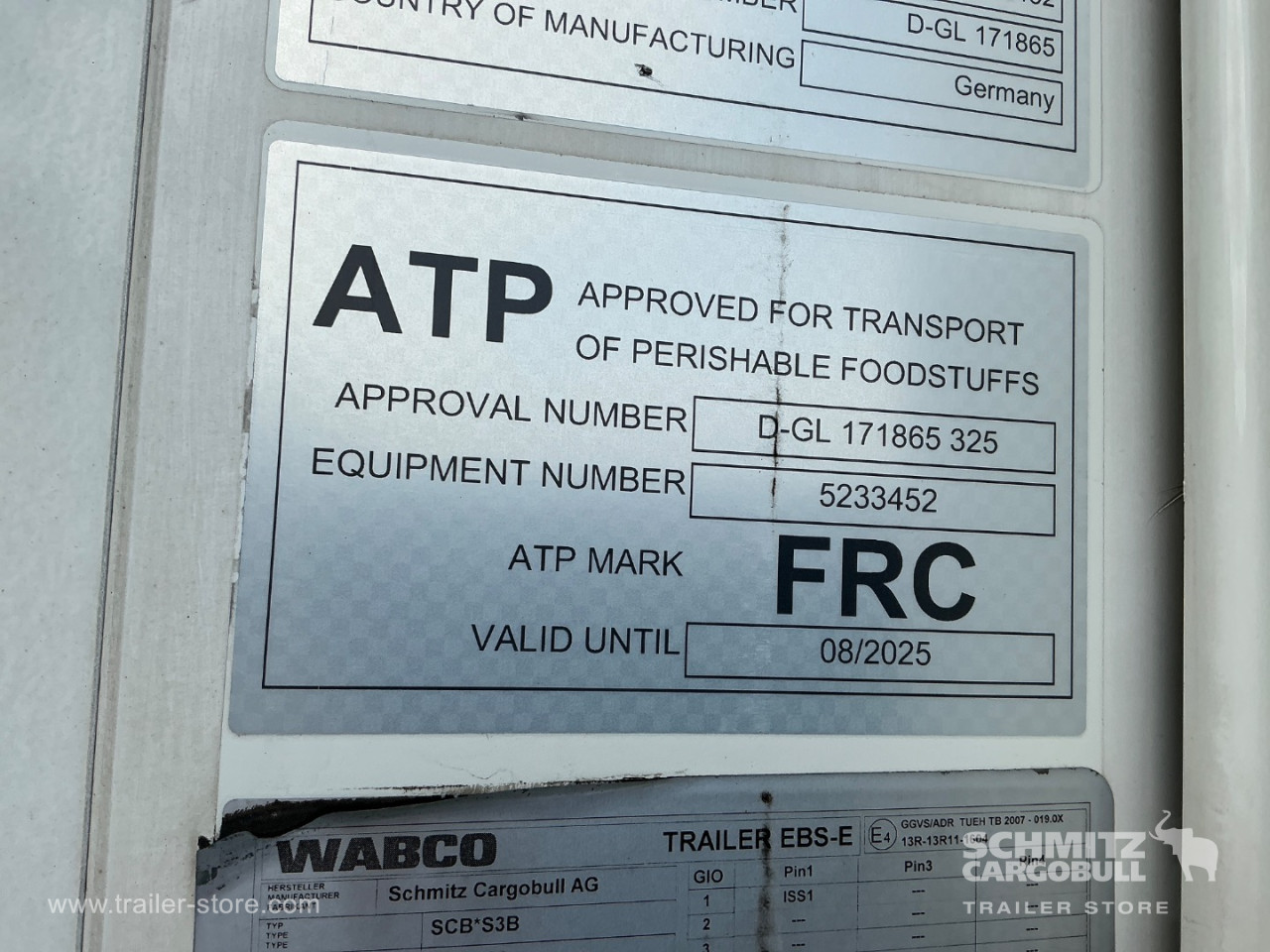 Schmitz Semi Reefer Meat hanging system