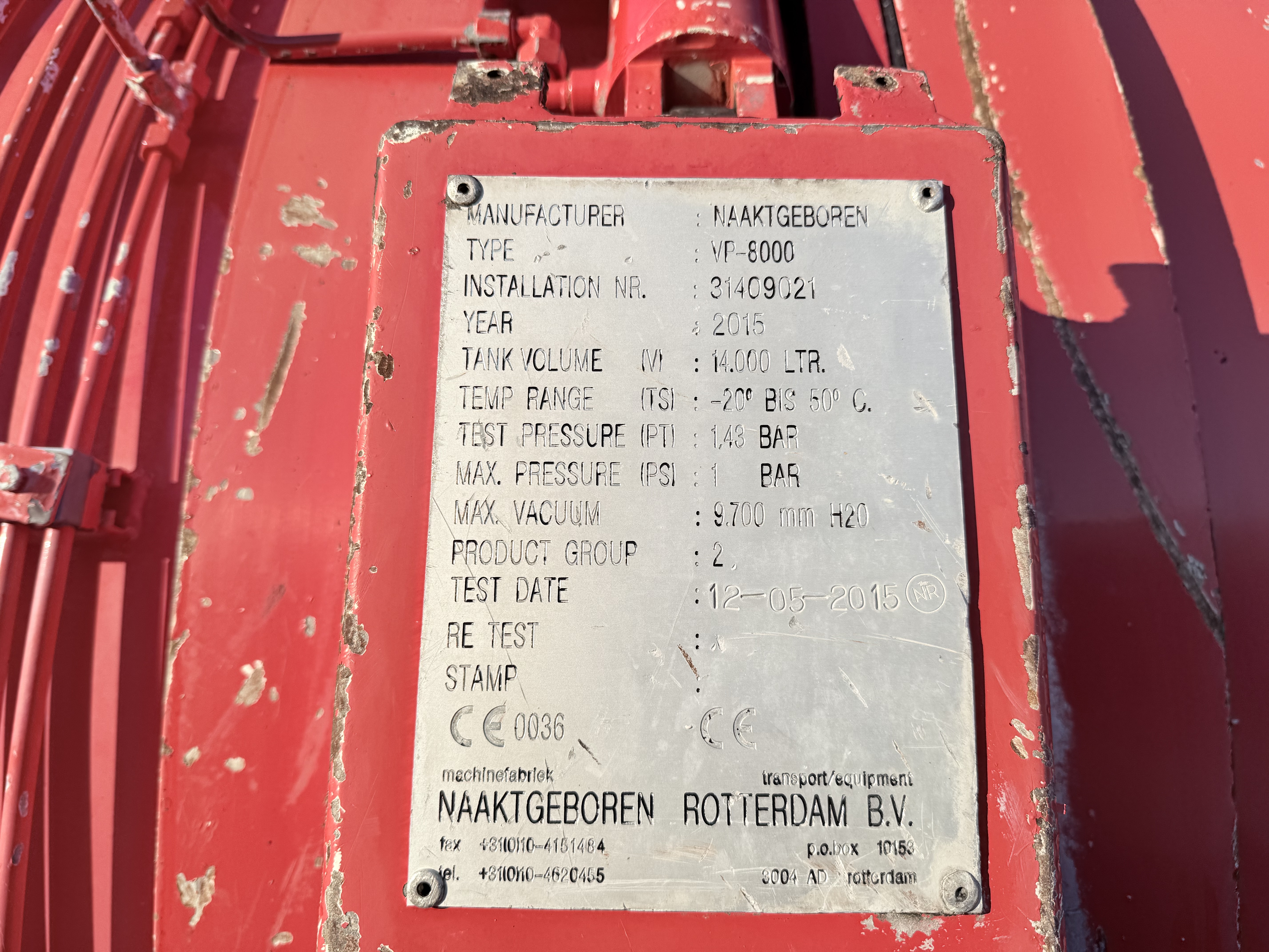 MAN TGS 41.400 8X4 BB Naaktgeboren VP-8000 - 14.000 L