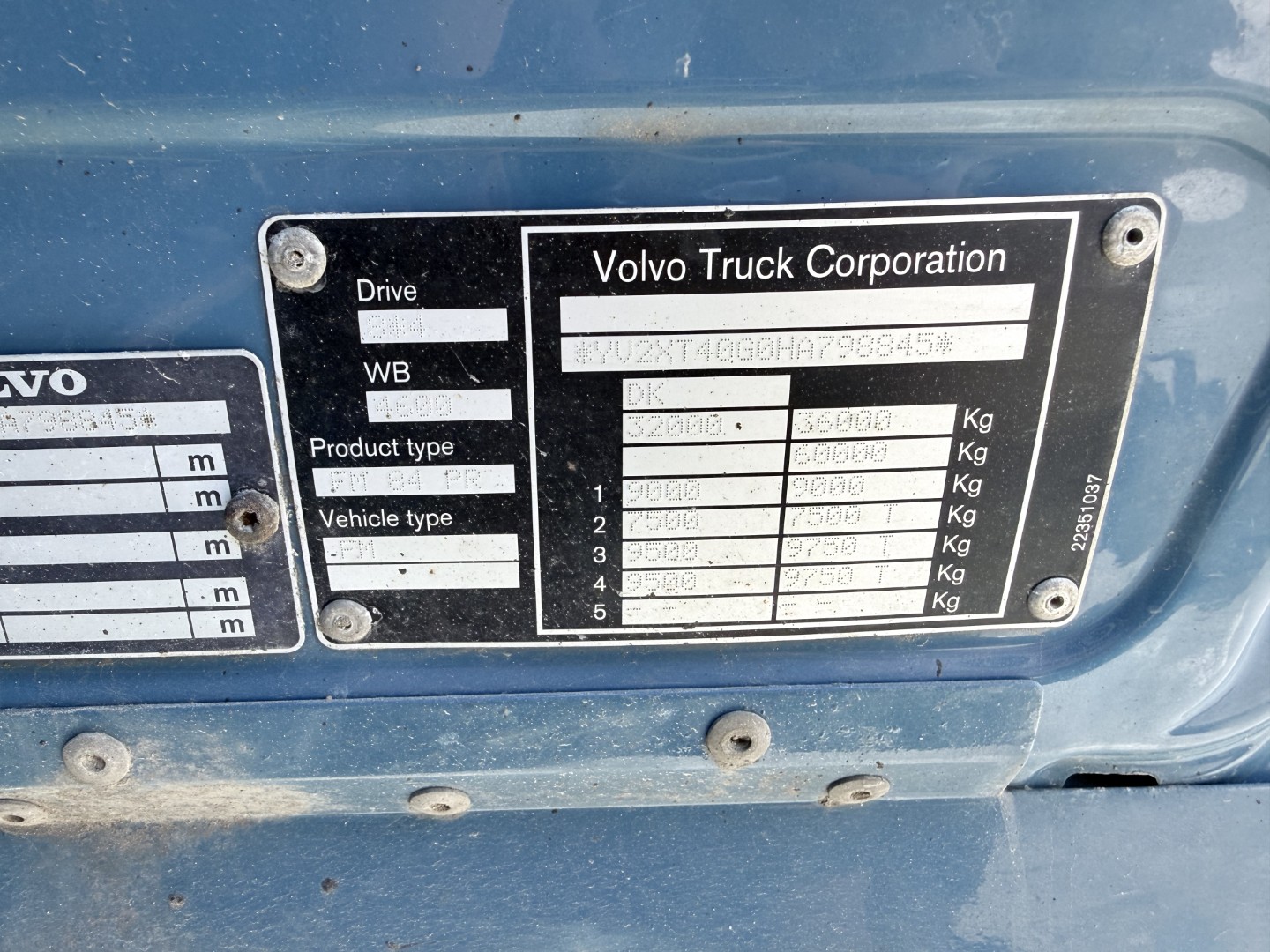 Volvo FM 500 8x4 Pushertridem Tipbil