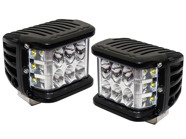 - LED Arbejdslamper - 2 stk. med sidelys