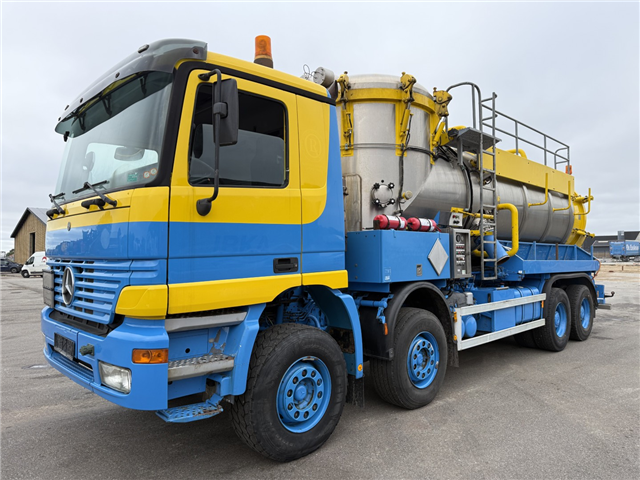 Mercedes Actros 4140 8x4 KOKS MEGAVAC 8000 ADR 13.500 l. Tørsuger