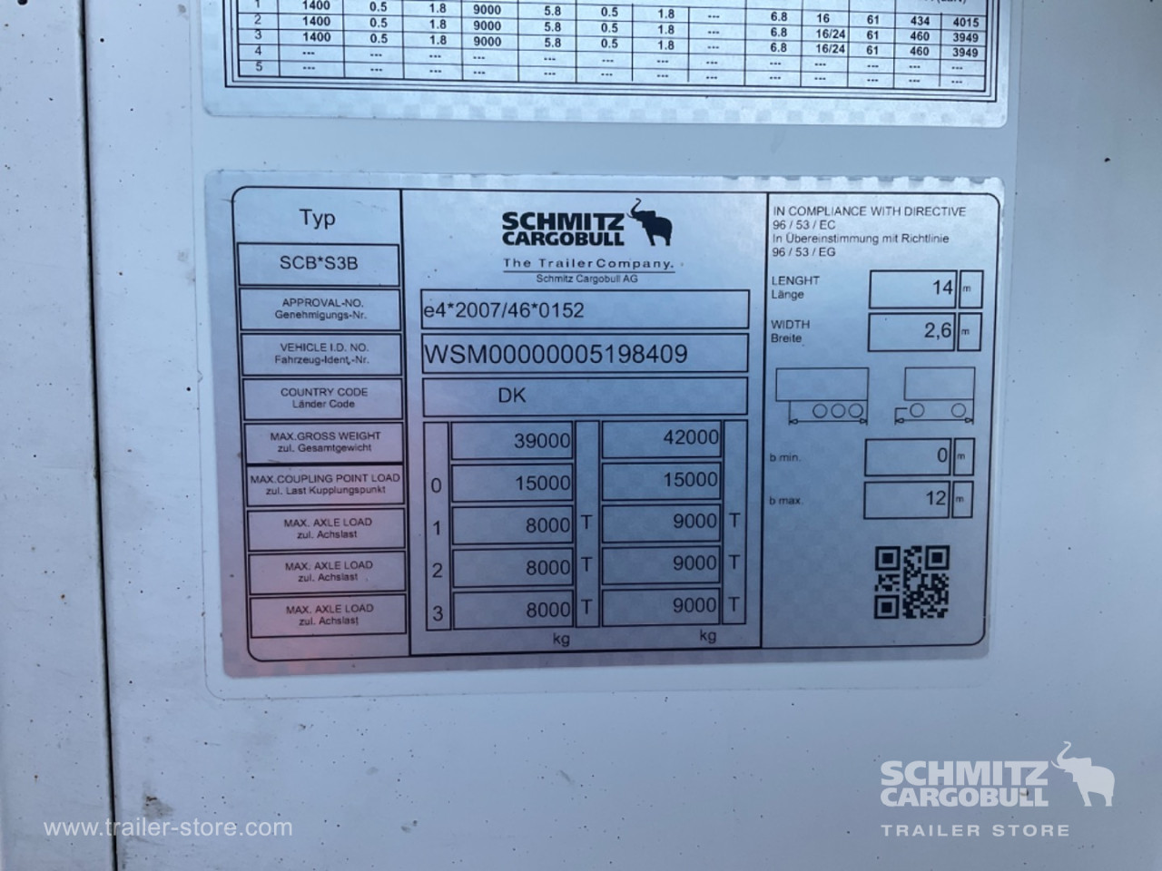 Schmitz Semi Reefer Standard Dobbeltdækk