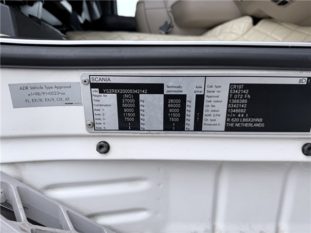 Scania R620 6x2 Topline HMK Bilcon 19.000 L ADR Tank