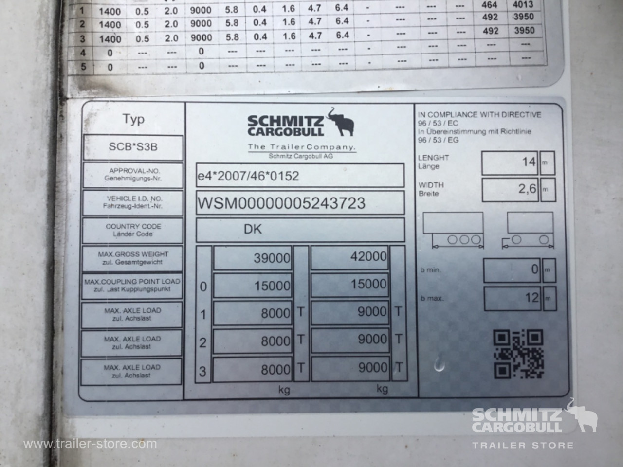 Schmitz Semi Reefer Meat hanging system