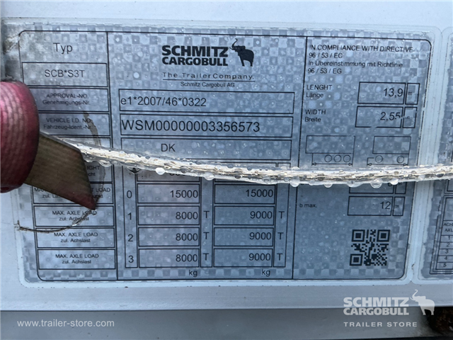 Schmitz Semi Curtainsider Standard , Foldedør højre