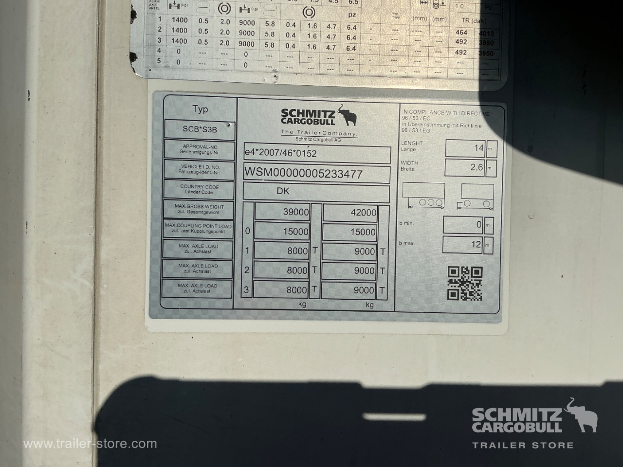 Schmitz Semi Reefer Meat hanging system