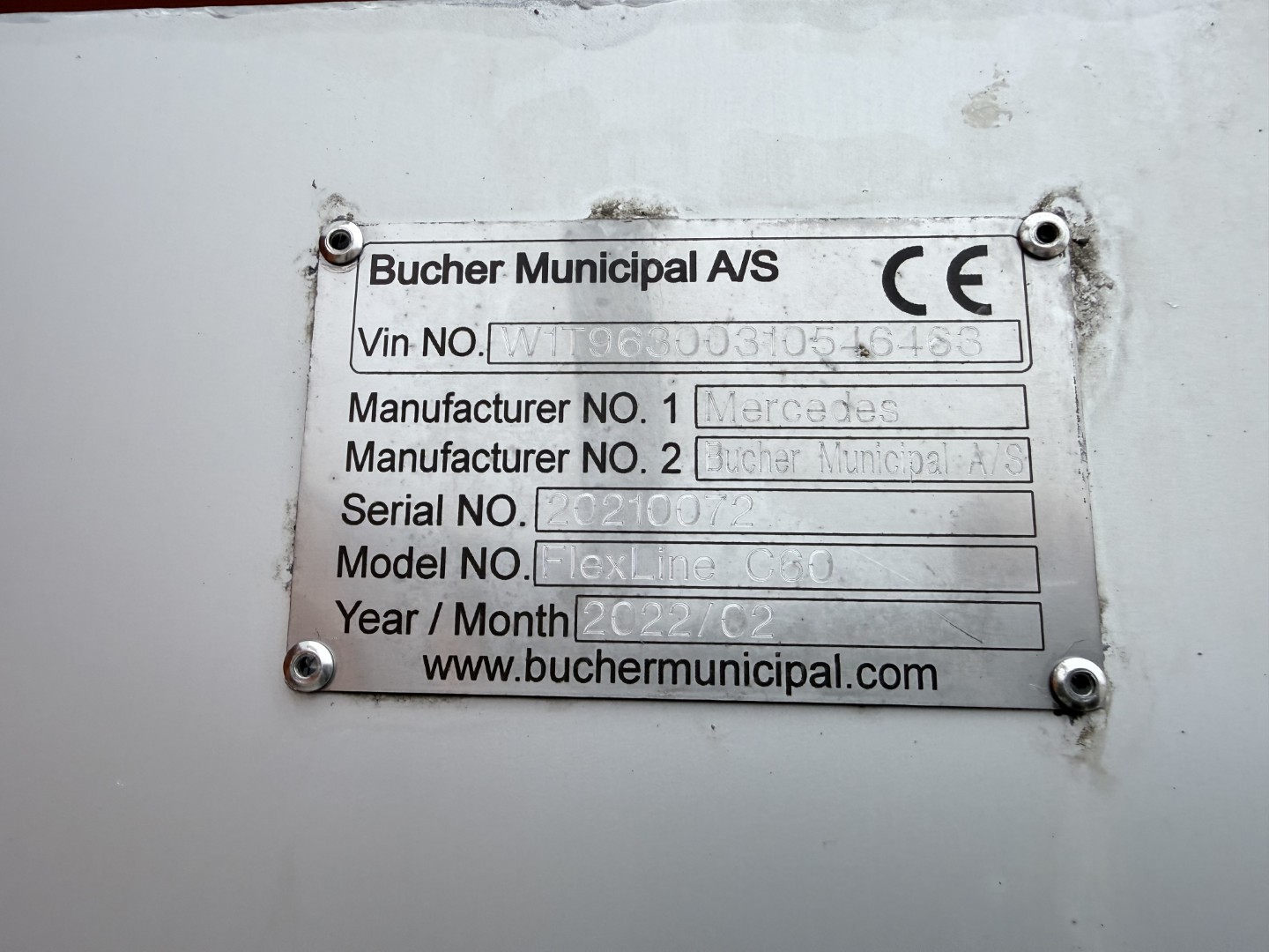 Mercedes Actros 1833 4x2 Bucher FlexLine C60 Slamsuger