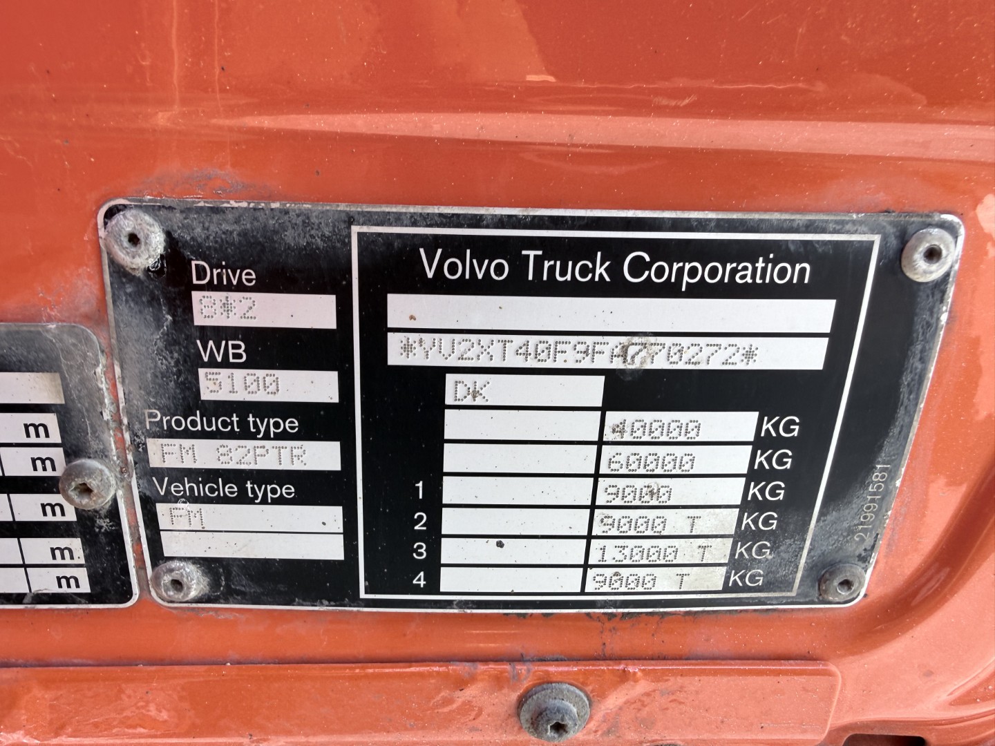 Volvo FM500 8x2*6 HMF 2620 K5 Pendel Tip