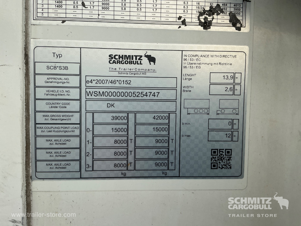Schmitz Semi Reefer Meat hanging system