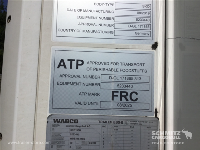 Schmitz Semi Reefer Meat hanging system