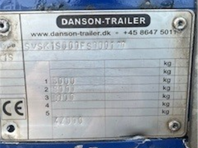 Danson Trailer Curtainsider  + Sliding Roof
